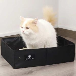 猫 トイレ 折りたたみ 折り畳み 猫トイレ 撥...の詳細画像2