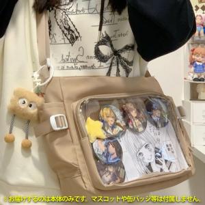 痛バッグ メッセンジャーバッグ 透明ポケット ...の詳細画像4