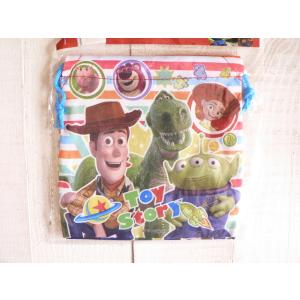 ディズニー　トイストーリー　ボーダー　ウッディ　エイリアン　ジェシー　ハム　ロッツォ　レックス　　巾着袋　Sサイズ　1枚　＃4