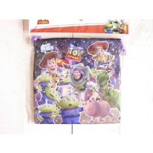 ディズニー　トイストーリー　紺　バズ　エイリアン　ジェシー　レックス　　巾着袋　Sサイズ　1枚　＃9