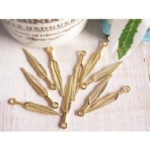 チャーム フェザー 8個入 羽 銀 シルバー 手芸 パーツ ハンドメイド