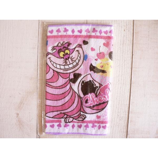 ミニタオル　プチタオル　ハンカチ 不思議の国のアリス　チシャ猫　#2
