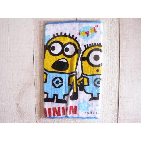 ミニタオル　プチタオル　ハンカチ  ミニオンズ　ミニオン　#9