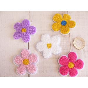 ワッペン お花 もこもこワッペン アイロンワッ...の詳細画像1