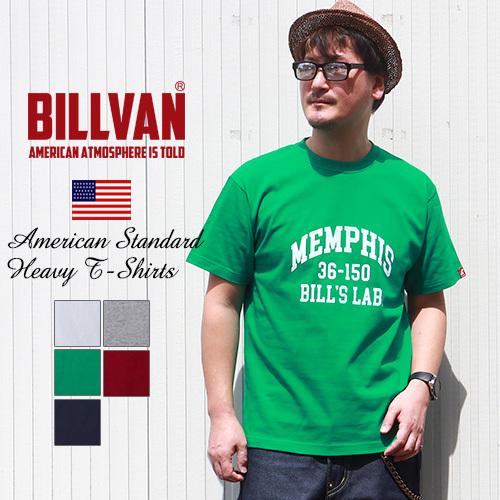 BILLVAN ビルバン アメカジ MEMPHIS ヘビーウェイトカレッジTシャツ  半袖 2201...