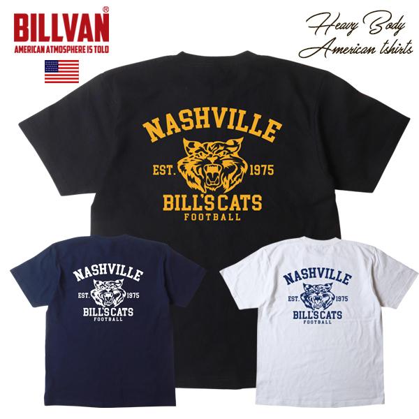 BILLVAN WILD CATS アメリカンカレッジ スタンダード ヘビーTシャツ ビルバン アメ...