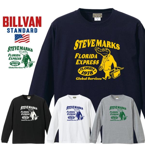 【冬物クリアランス】BILLVAN スタンダード STEVE〜FLORIDA 長袖Tシャツ ロンT ...