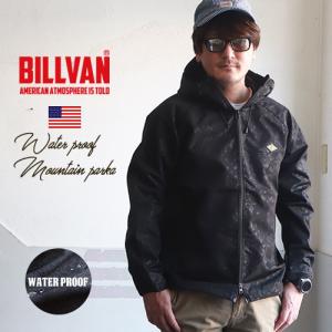 BILLVAN 撥水 防風 BLACKエディション マウンテンパーカー