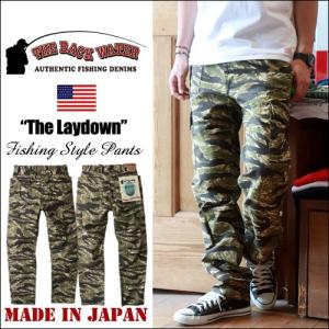 THE BACK WATER 日本製 バックサテン撥水 フィッシングパンツThe Tiger Laydown 送料無料 キャンプ 釣り アウトドア バックウォーター｜boogiestyle