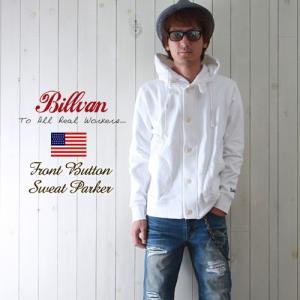 BILLVAN フロント釦 スウェット ＵＳオールド パーカージャケット メンズ アメカジ