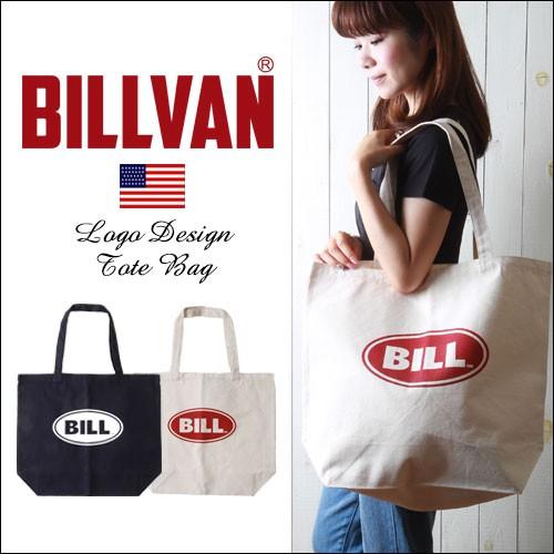 トートバッグ BILLVAN ナチュラル・キャンバス BILLプリント・トートバッグ・エコバッグ