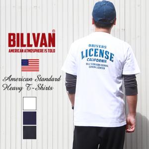 BILLVAN ビルバン DRIVERS LICENSE　バックプリント ヘビーTシャツ 210325 ライセンス メンズ｜boogiestyle