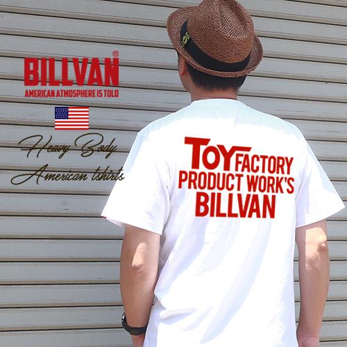 BILLVAN TOY FACTORYアメカジスタンダード半袖Tシャツ ヘビーボディー Tシャツ ビ...