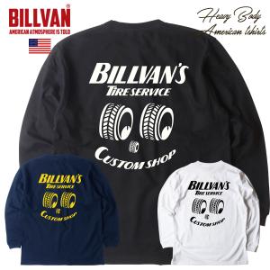 2024春 BILLVAN TIRE SERVICE ビルバン ヘビーウェイト ロングTシャツ ロンT アメカジ｜boogiestyle