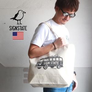 トートバッグ SIGN STATE ナチュラル キャンバス On the Gulls バス トートバッグ・エコバッグ｜boogiestyle