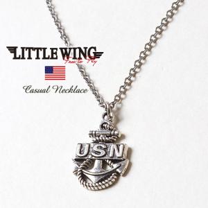LITTLE WING US NAVY ヴィンテージ・ネックレス USN ミリタリー 米軍 海軍  アメカジ kkg-748｜boogiestyle