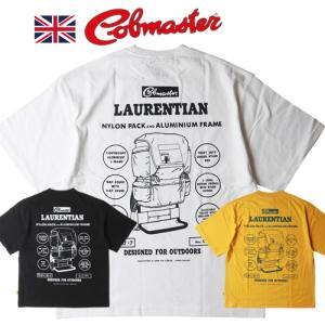 COBMASTER コブマスター 吸汗速乾シリーズ ルーズフィット バックパックプリント 半袖Tシャツ｜boogiestyle