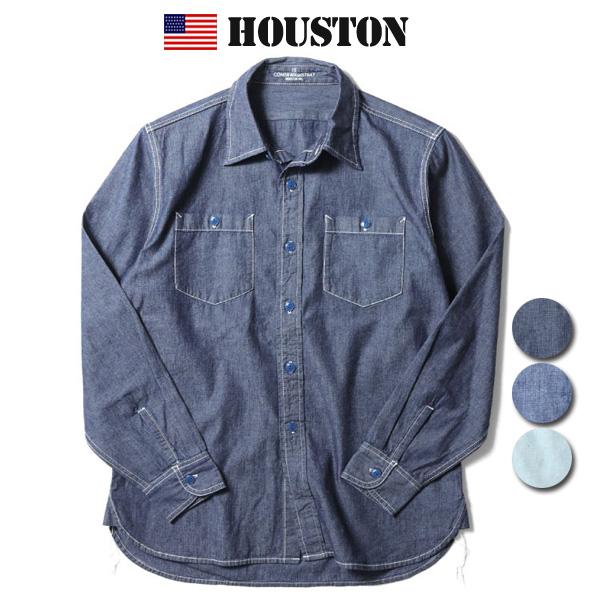 HOUSTON ヒューストン 41092 U.S.NAVYタイプ USA COTTON シャンブレー...