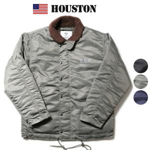 HOUSTON ヒューストン ヘビーナイロンツイル N-1デッキジャケット アメカジ ミリタリー ヴィンテージ｜boogiestyle