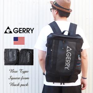 GERRY ジェリー スクウェア・ボックス型 撥水レインカバー付き バックパック リュック｜boogiestyle