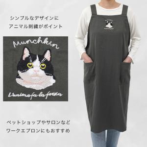 閉店セール エプロン おしゃれ かぶるだけ ロ...の詳細画像1
