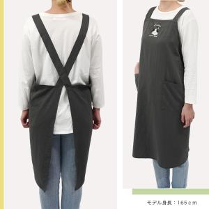 閉店セール エプロン おしゃれ かぶるだけ ロ...の詳細画像2