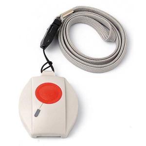 赤ボタンを押すと非常信号を送信する、無線ペンダント型 非常スイッチ。非常ボタン 緊急ボタン 業務用 ...