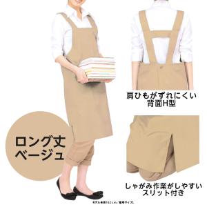 6709-0213)オリジナル・ライブラリーエプロン 背面H型 カラー