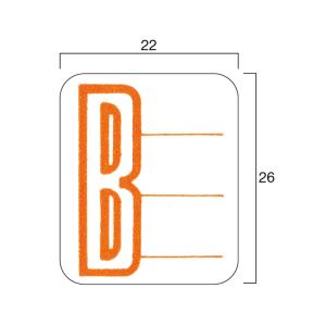 記号 ラベル アルファベット 200枚 全5色...の詳細画像1