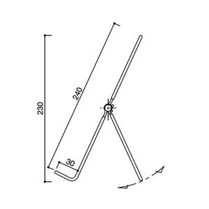 展示用イーゼル 可変式 大の詳細画像1