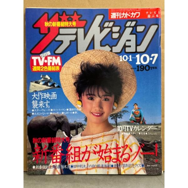 ザ テレビジョン 1983年10月7日　秋の新番組まるかじり号　浅田美代子・高樹澪・佐久間麗・岩崎宏...