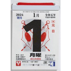 日めくりカレンダー(超小型) 4号サイズ日めくりカレンダー 2024年1月始まり E504｜bookfan