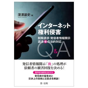 インターネット権利侵害 削除請求・発信者情報開示請求“後”の法的対応Q&A/深澤諭史