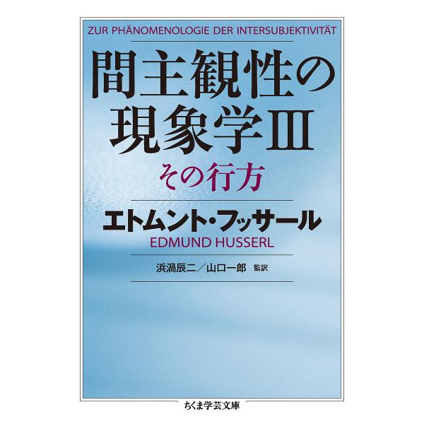 間主観性の現象学 3/エトムント・フッサール/浜渦辰二/山口一郎