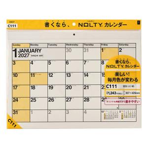 C111NOLTYカレンダー壁掛A3横