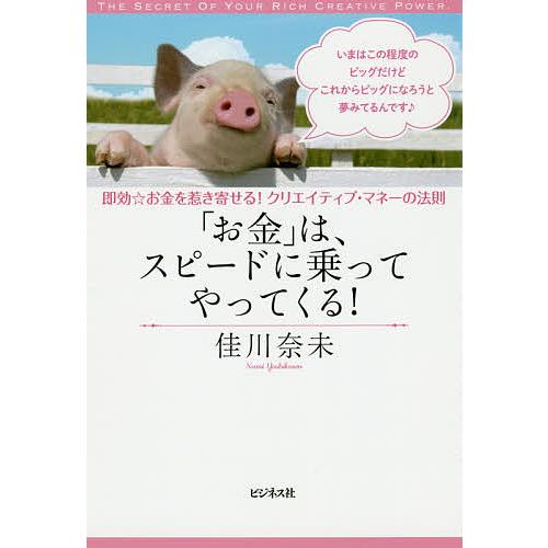 「お金」は、スピードに乗ってやってくる! 即効☆お金を惹き寄せる!クリエイティブ・マネーの法則/佳川...