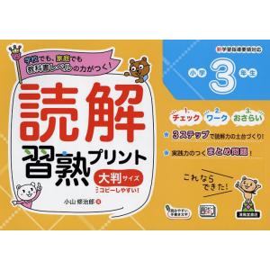 読解習熟プリント小学3年生 学校でも、家庭でも教...の商品画像