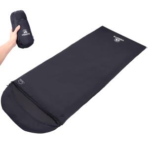 YOGOTO 寝袋 シュラフ 超軽量 コンパクト 柔らかい 封筒型 連結可能 丸洗いOK キャンプ 車中泊 防災用 収納袋付き 夏用 オール