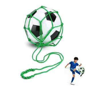 サッカーボールネット 緑色 1個 ボールネット リフティング練習用 ネット ボール収納 サッカー 持ち運び便利 トレーニング 子供 大人 学