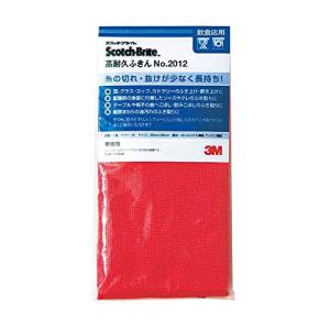 スリーエム 飲食店用高耐久ふきん ?2012 赤 ポリエステル繊維、ナイロン繊維 JHK2603