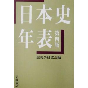 日本史年表／歴史学研究会(編者)