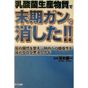 乳酸菌生産物質で末期ガンを消した！！ 腸内環境を整え、体内への吸収性を高めるのが完治のカギ／河木成一