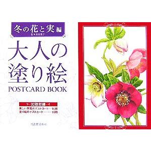 大人の塗り絵POSTCARD BOOK 冬の花と実編/佐々木由美子(著者)