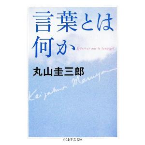 言葉とは何か ちくま学芸文庫/丸山圭三郎【著】