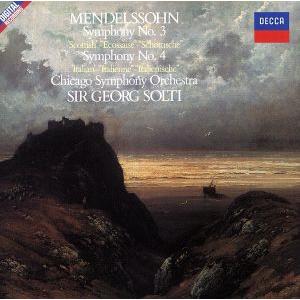 メンデルスゾーン:交響曲第3番「スコットランド」&amp;第4番「イタリア」/ゲオルグ・ショルティ(cond...