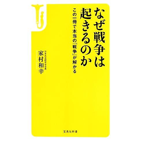 なぜ戦争は起きるのか この一冊で本当の「戦争」が解かる 宝島社新書/家村和幸【著】