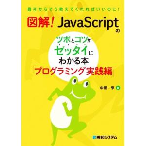 図解！JavaScriptのツボとコツがゼッタイにわかる本 プログラミング実践編/中田亨(著者)