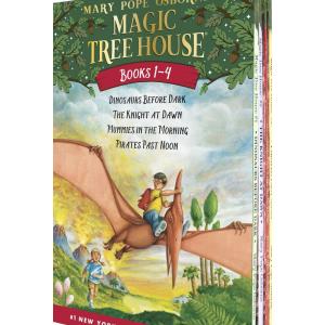 Magic Tree House Books 1-4 Boxed Set: Dinosaurs Before Dark; Th