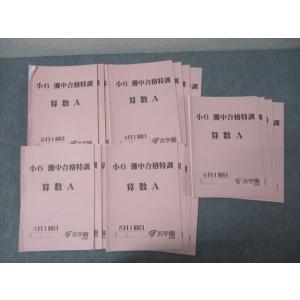 浜学園 小6 灘中合格特訓 算数A/算数B 2〜6月1/2回目 テキストセット 2023 計20冊 ...
