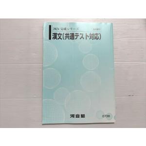河合塾 漢文（共通テスト対応）状態良い 2024 完成シリーズ 008s0B